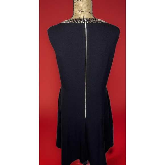 Karl Lagerfeld womens 16 Dress Black Sleeveless Gold Studs Accent New with tags - Picture 2 of 7